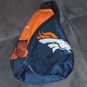 NFL Denver Broncos Navy & Orange Sling Bag